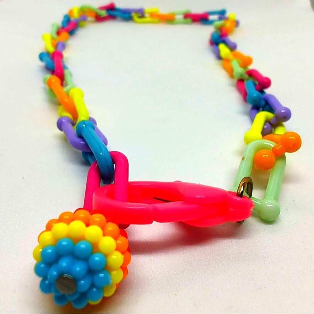 Child's Colorful Plastic Necklace